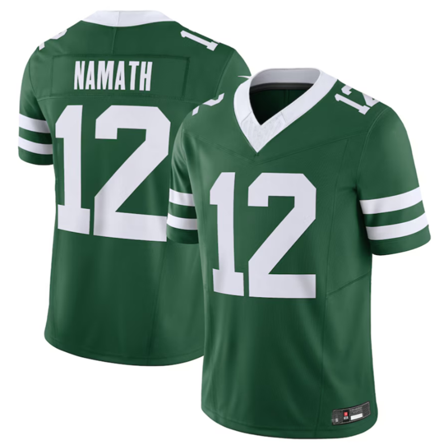 Custom #12 NAMATH Pro Stitched Jersey - Premium Edition