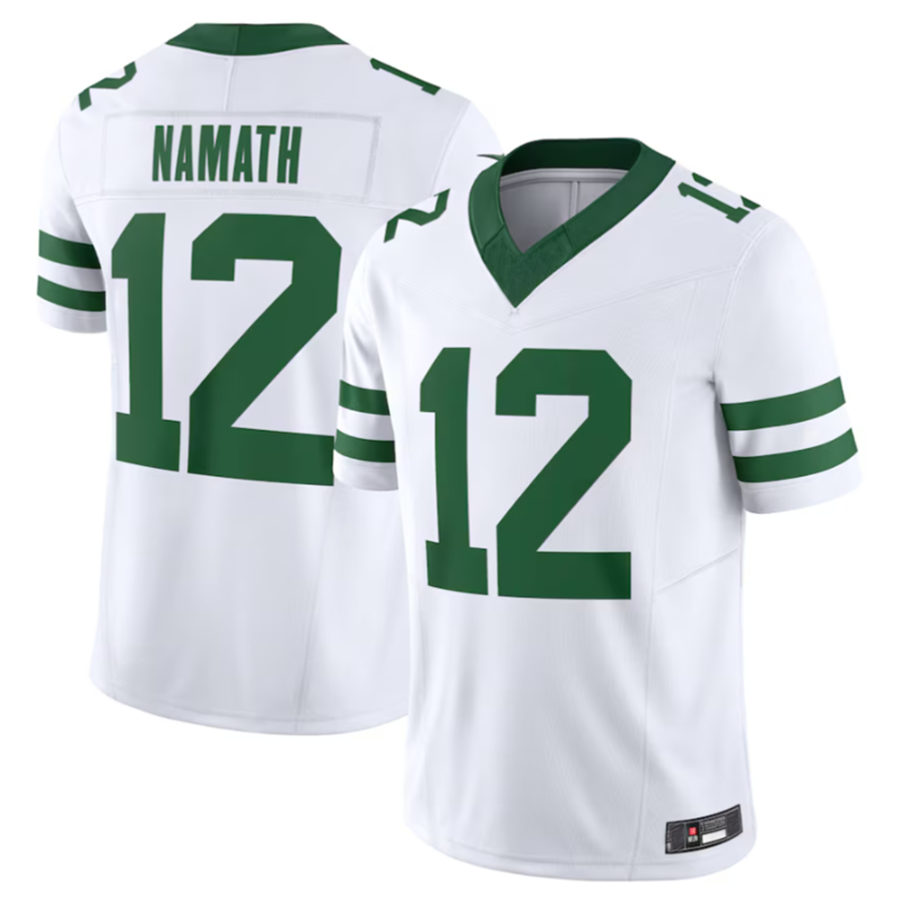 Custom #12 NAMATH Pro Stitched Jersey - Premium Edition