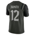 Custom #12 NAMATH Pro Stitched Jersey - Premium Edition