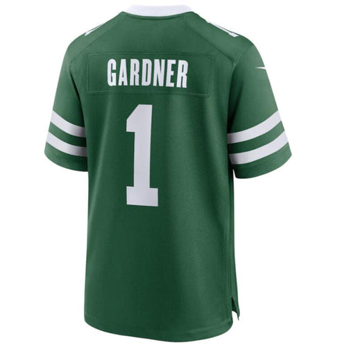 Custom #1 Green NYJ Football Shirt Top