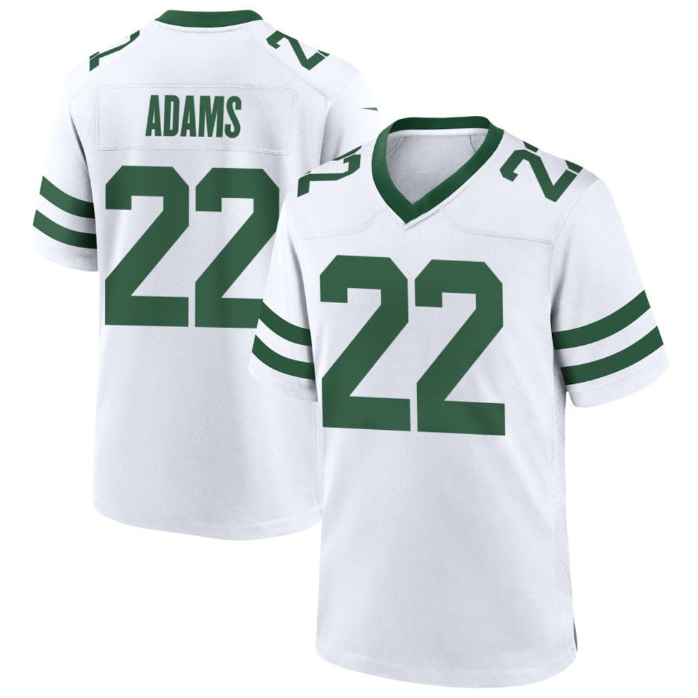 Custom #22 White NYJ Football Shirt Top