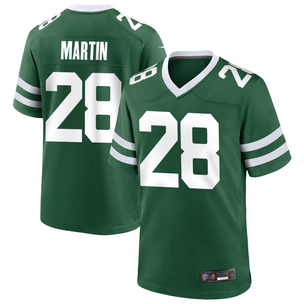 Custom #28 Green NYJ Football Shirt Top