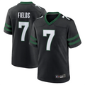 Custom #7 Black NYJ Football Shirt Top