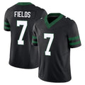 Custom #7 Black NYJ Football Shirt Top