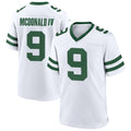 Custom #9 White NYJ Football Shirt Top