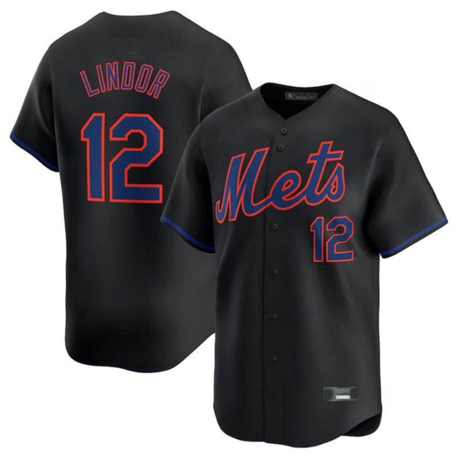 Custom #12 Black NYM Baseball Shirt Top