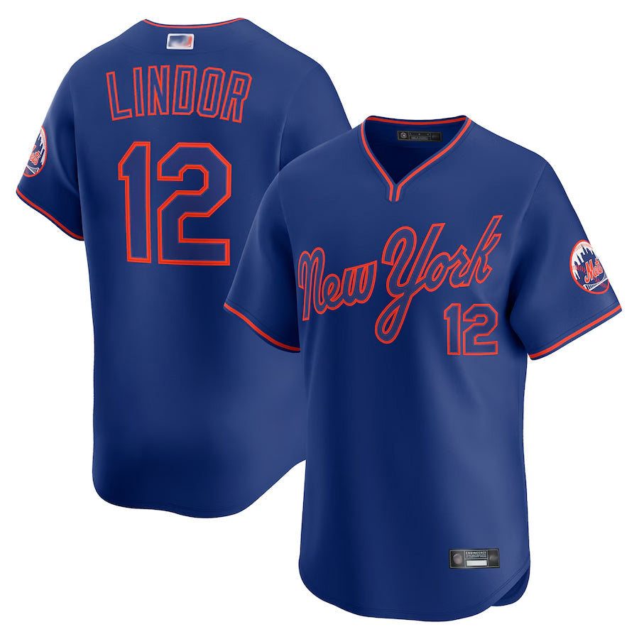 Custom #12 Royal NYM Baseball Shirt Top