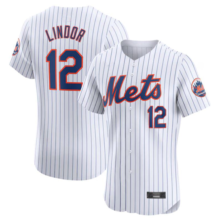 Custom #12 White NYM Baseball Shirt Top