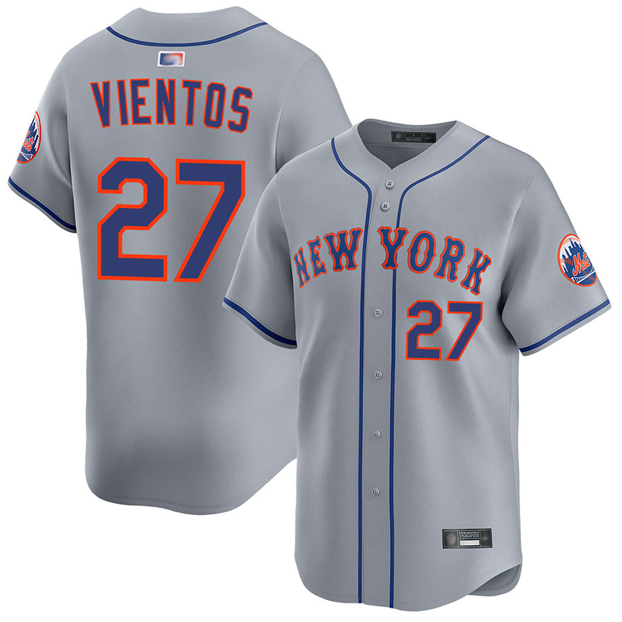 Custom #27 Gray NYM Baseball Shirt Top