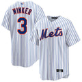 Custom #3 White NYM Baseball Shirt Top