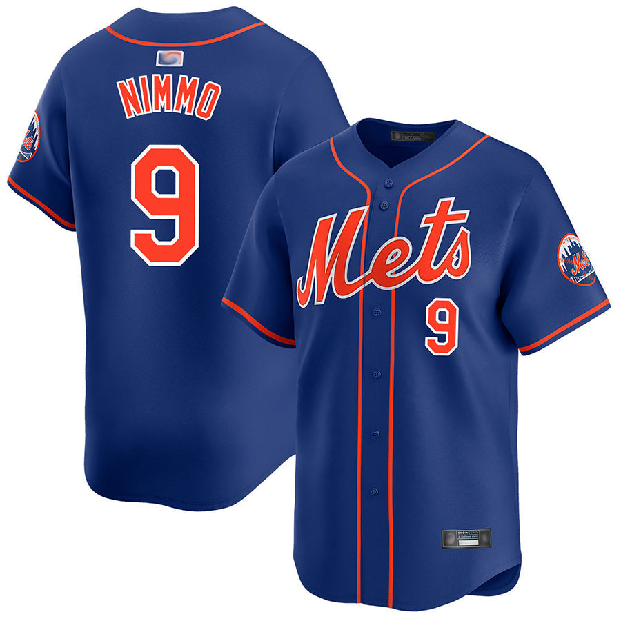Custom #9 Royal NYM Baseball Shirt Top