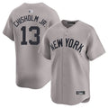 Custom #13 Gray NYY Baseball Shirt Top