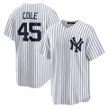 Custom #45 White NYY Baseball Shirt Top