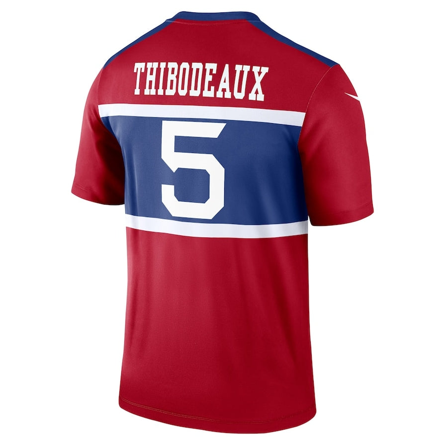 Custom #5 Red NYG Football Shirt Top