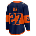 Custom #27 Navy NYI Hockey Shirt Top