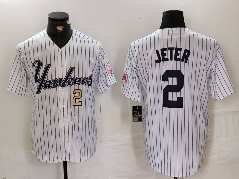 Custom #2 JETER Pro Stitched Jersey - Premium Edition