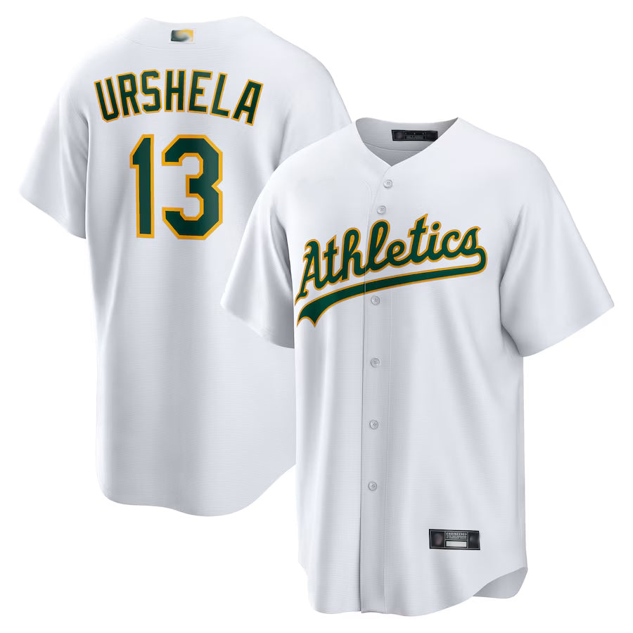 Custom #13 White OAK Baseball Shirt Top