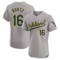 Custom #16 Gray OAK Baseball Shirt Top