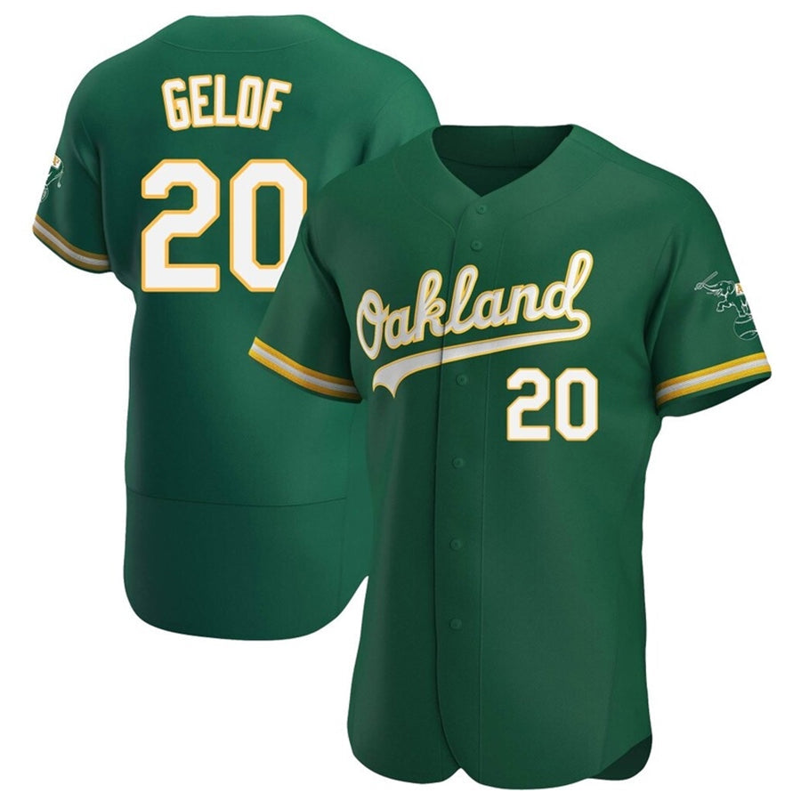 Custom #20 Green OAK Baseball Shirt Top