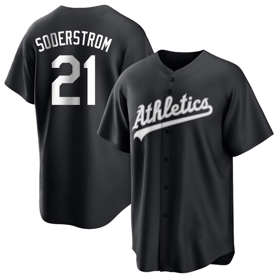 Custom #21 Black OAK Baseball Shirt Top