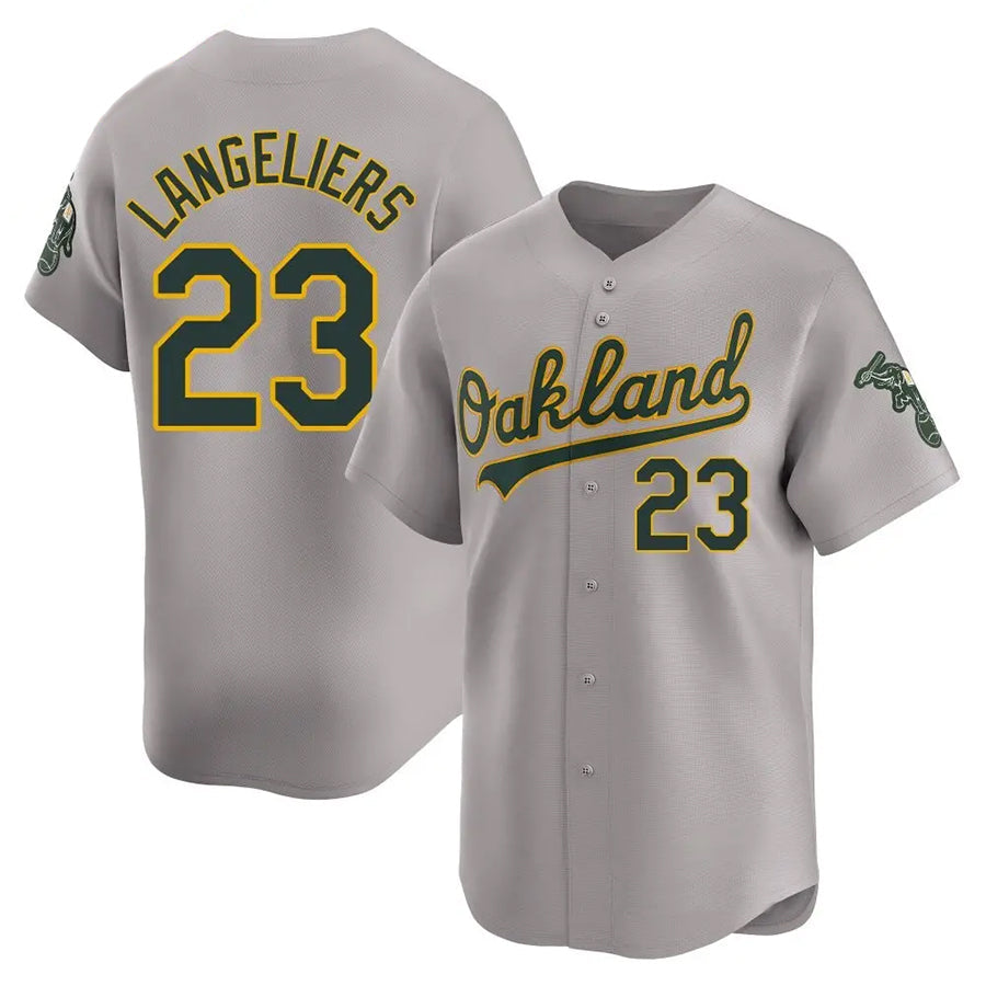 Custom #23 Gray OAK Baseball Shirt Top