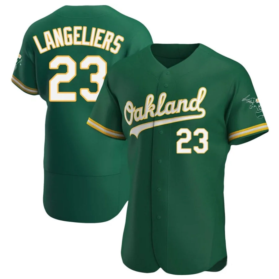 Custom #23 Green OAK Baseball Shirt Top