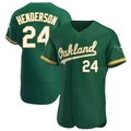 Custom #24 Green OAK Baseball Shirt Top