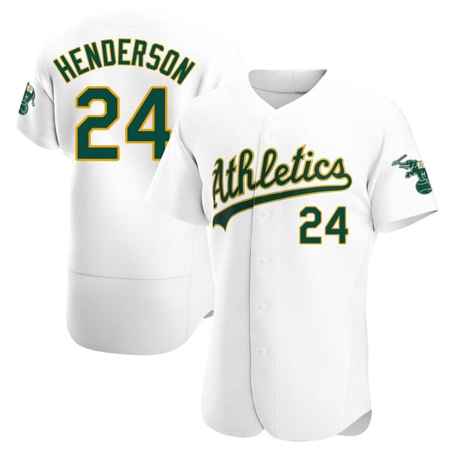 Custom #24 White OAK Baseball Shirt Top