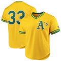 Custom #33 Gold OAK Baseball Shirt Top