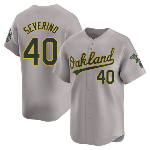 Athletics #40 Luis Severino Player Gray City Connect Replica Baseball Jerseys