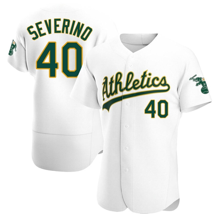 Custom #40 White OAK Baseball Shirt Top