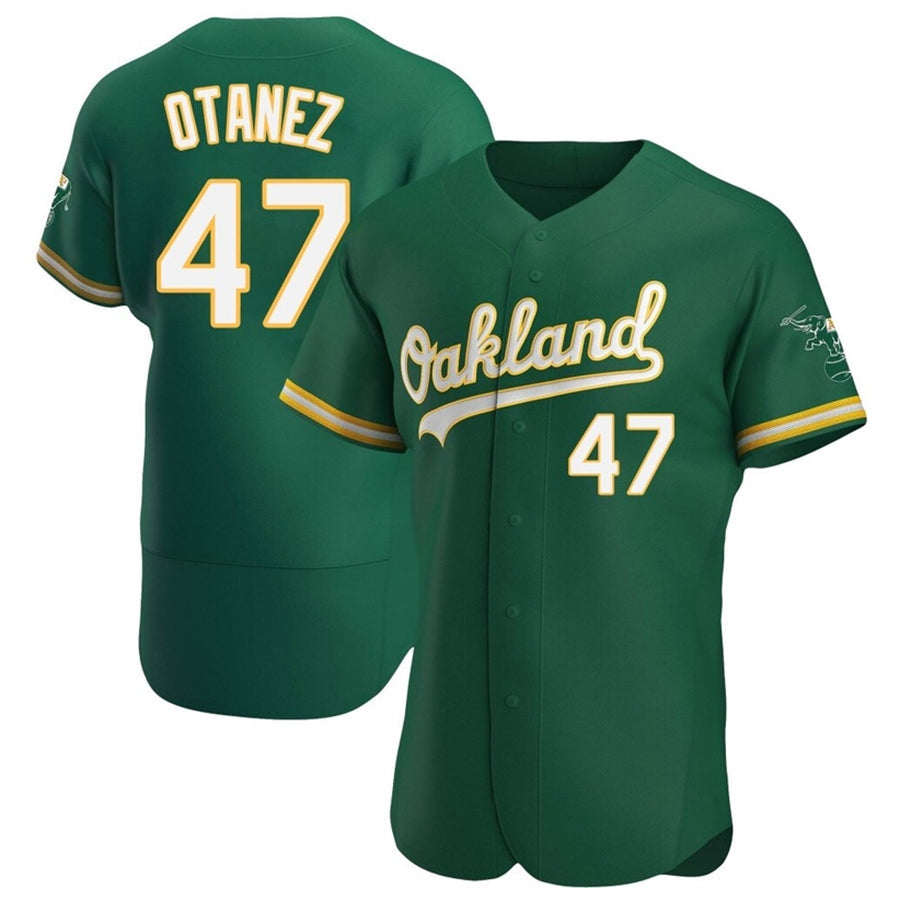 Custom #47 Green OAK Baseball Shirt Top