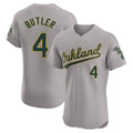 Custom #4 Gray OAK Baseball Shirt Top