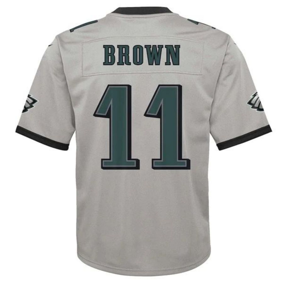 Custom #11 Silver PHI Football Shirt Top