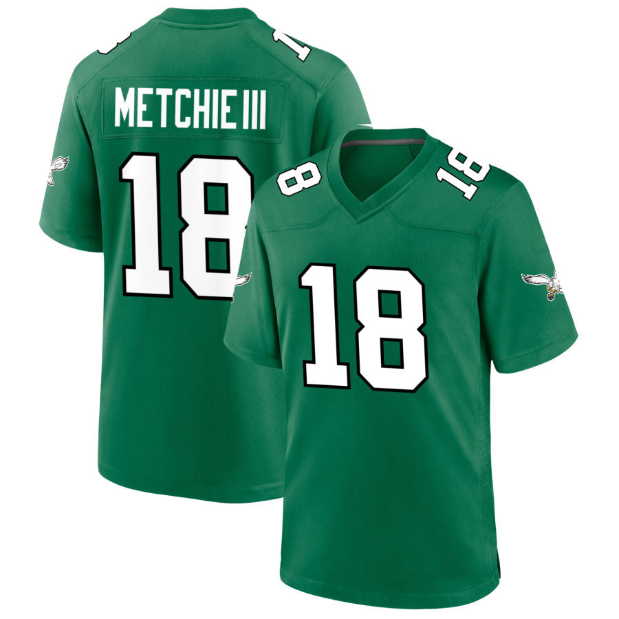 Custom #18 Green PHI Football Shirt Top