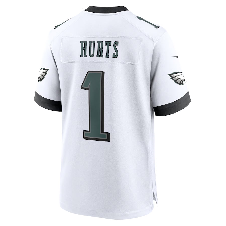 Custom #1 White PHI Football Shirt Top
