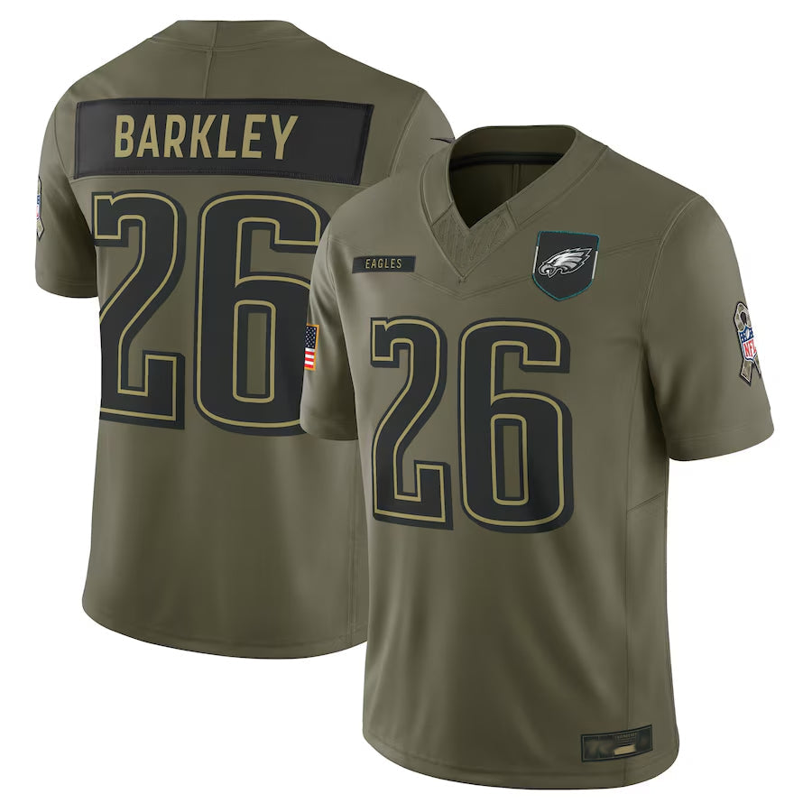 Custom #26 Olive PHI Football Shirt Top