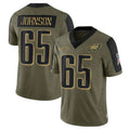 Custom #65 Olive PHI Football Shirt Top