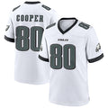 Custom #80 White PHI Football Shirt Top