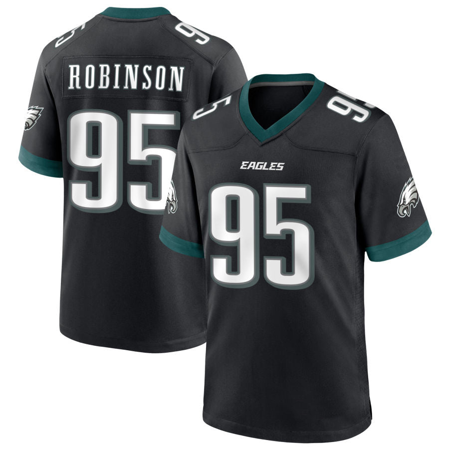 Custom #95 Black PHI Football Shirt Top