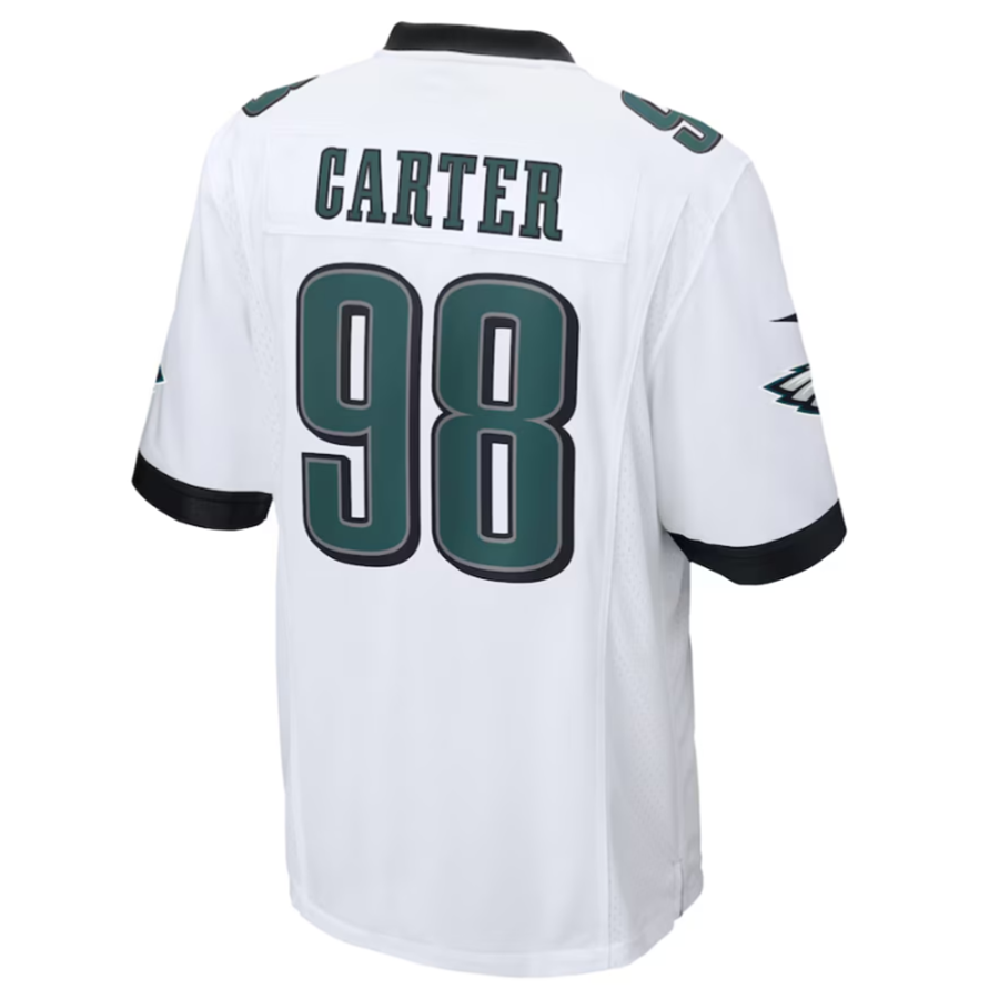 Custom #98 White PHI Football Shirt Top