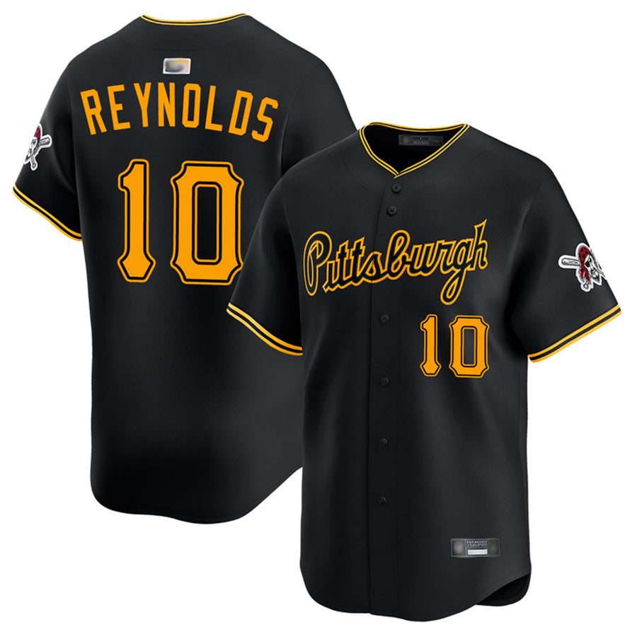 Custom #10 Black PIT Baseball Shirt Top