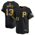 Custom #13 Black PIT Baseball Shirt Top