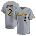 Custom #2 Gray PIT Baseball Shirt Top