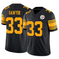 Custom #33 Black PIT Football Shirt Top