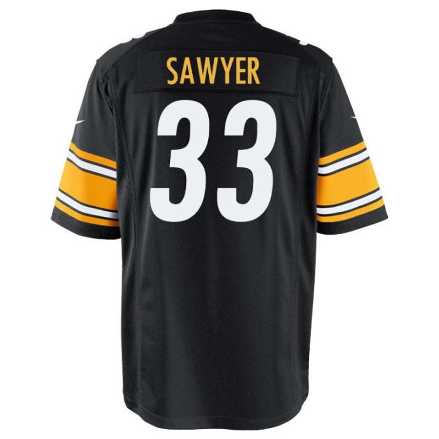 Custom #33 Black PIT Football Shirt Top