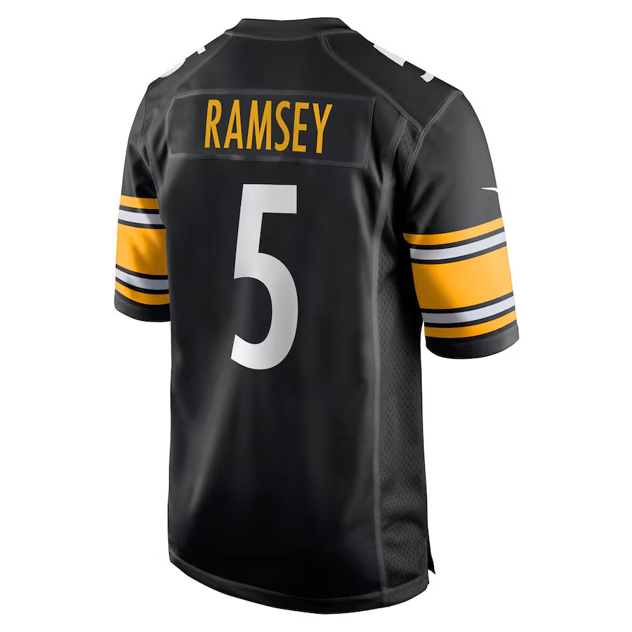 Custom #5 Black PIT Football Shirt Top
