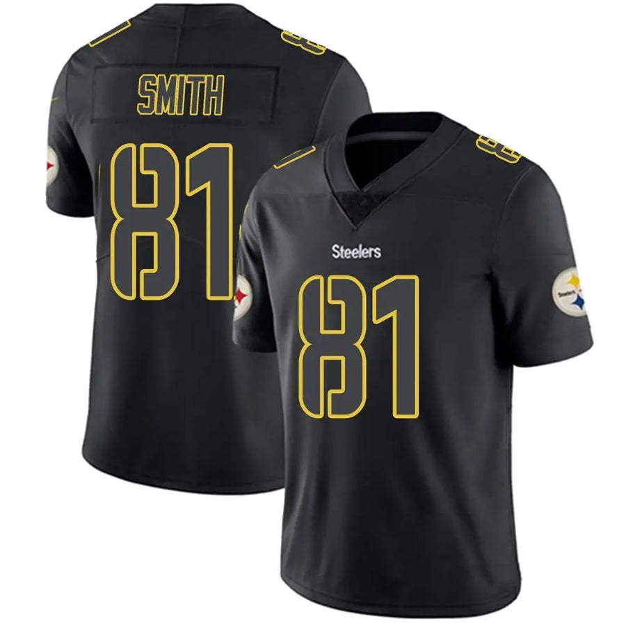 Custom #81 Black PIT Football Shirt Top