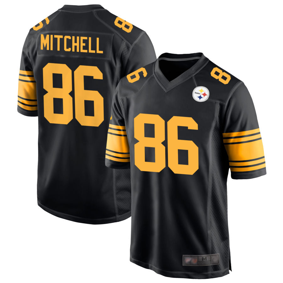 Custom #86 Black PIT Football Shirt Top