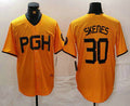 Custom #30 Gold City Connect PIT Baseball Shirt Top